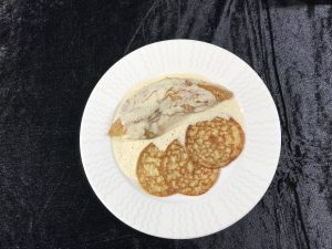 Saveurs de l'Ain - Poulet de Bresse à la crème et crêpe vonnassienne